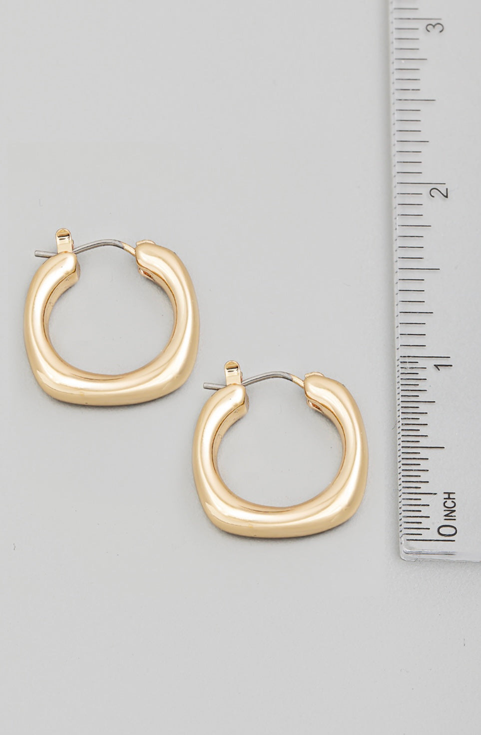 Smooth Edged Hoop Earrings