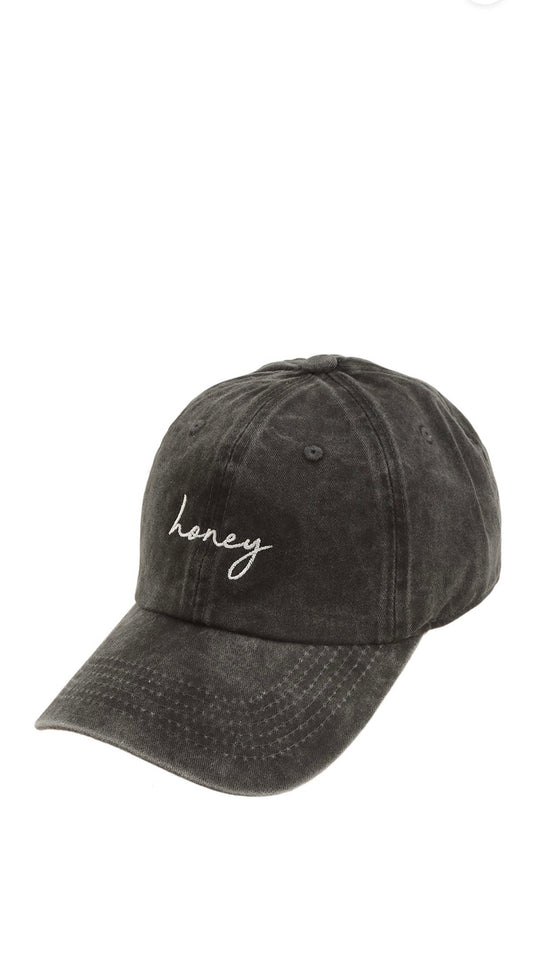 Honey Charcoal Cotton Cap