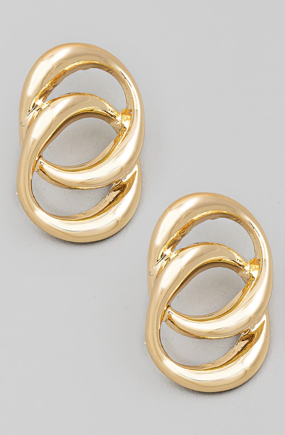 Mini Circle Link Earrings