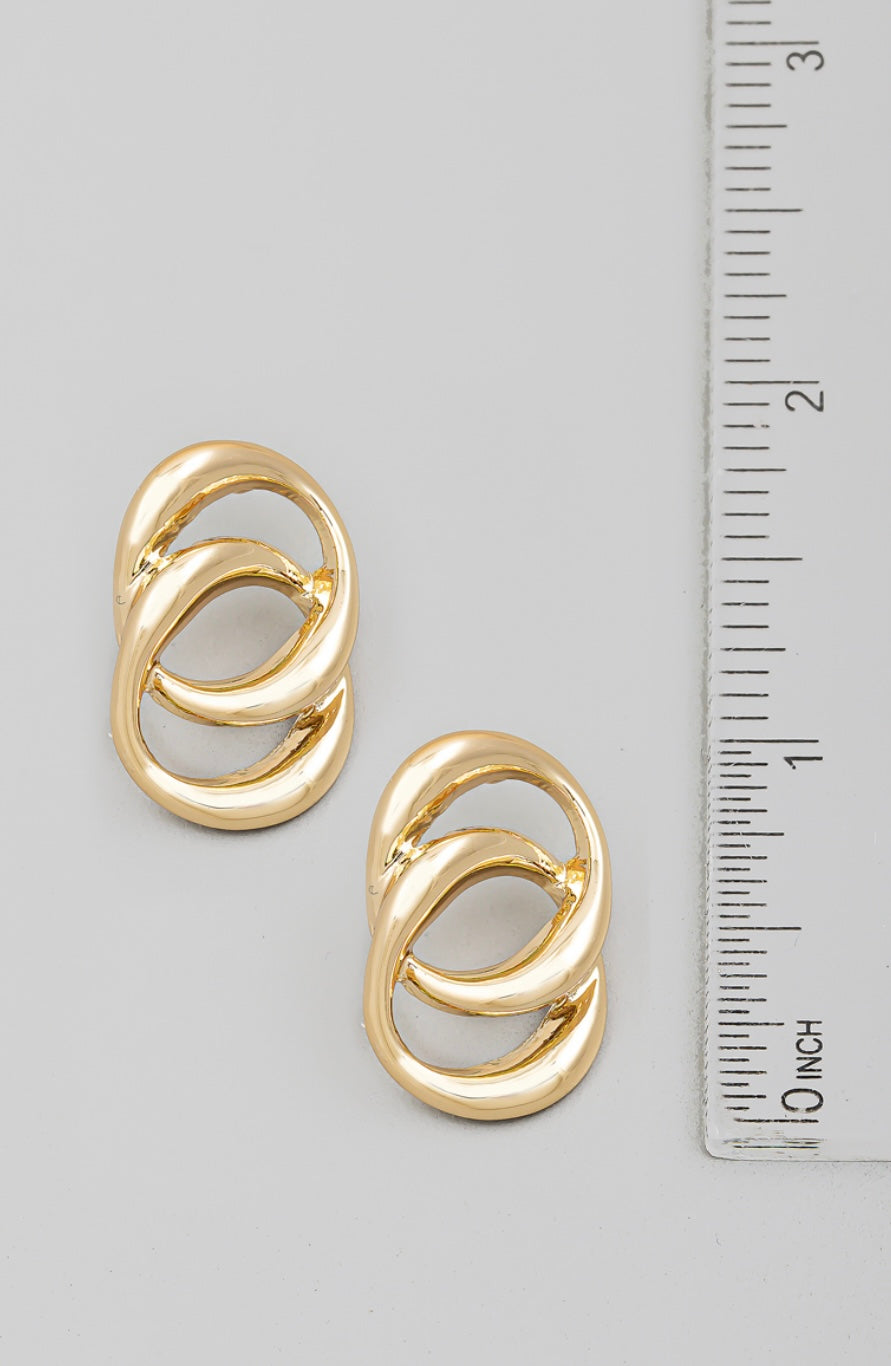 Mini Circle Link Earrings