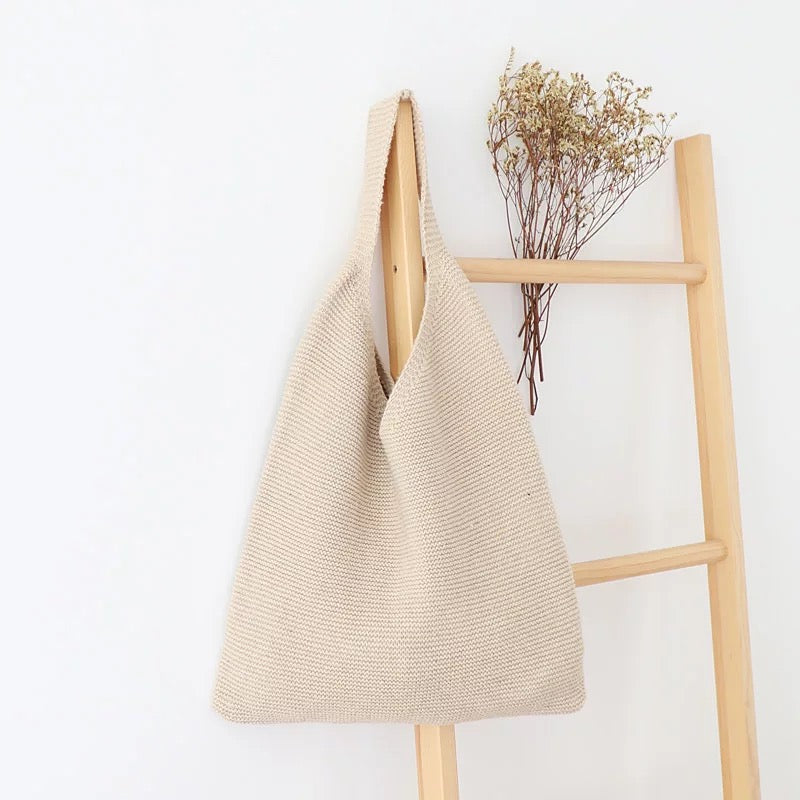 Vintage Wool Knitted Bag