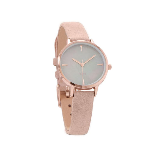 Blush Suede Watch