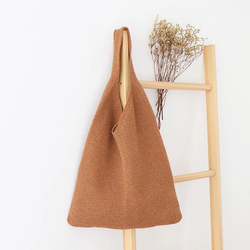 Vintage Wool Knitted Bag