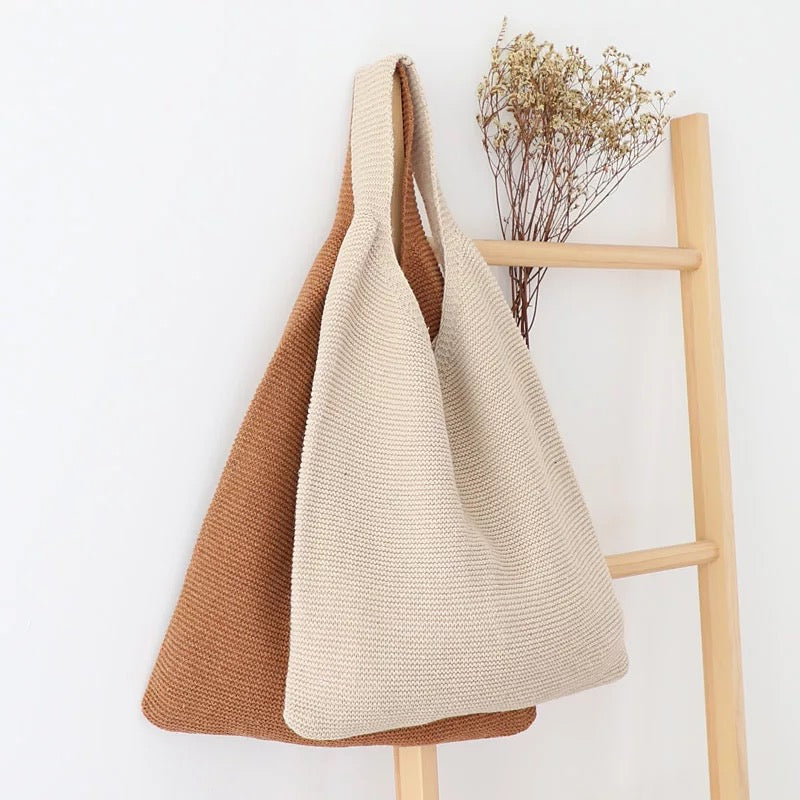 Vintage Wool Knitted Bag